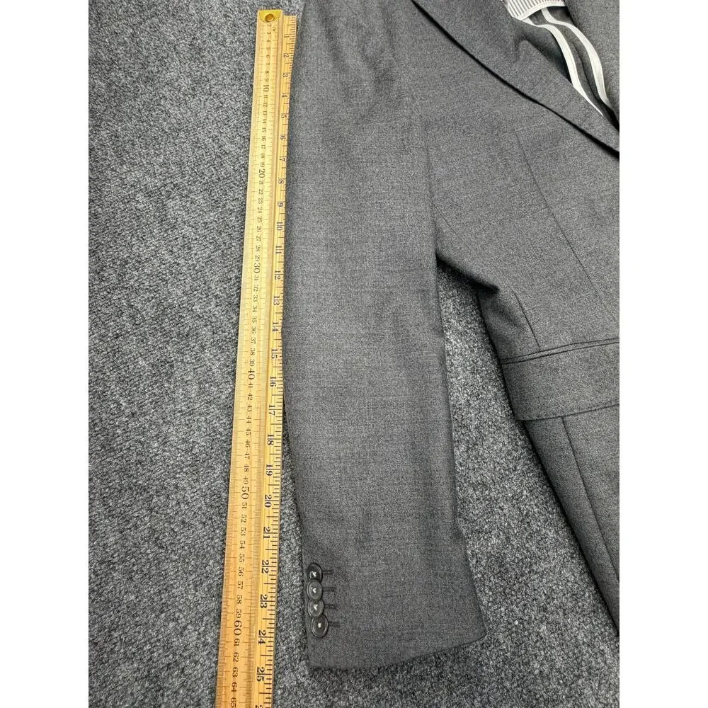BOSS Hugo Boss Hartlay2 Blazer 38R Slim Fit Marzotto Wool Stretch Gray